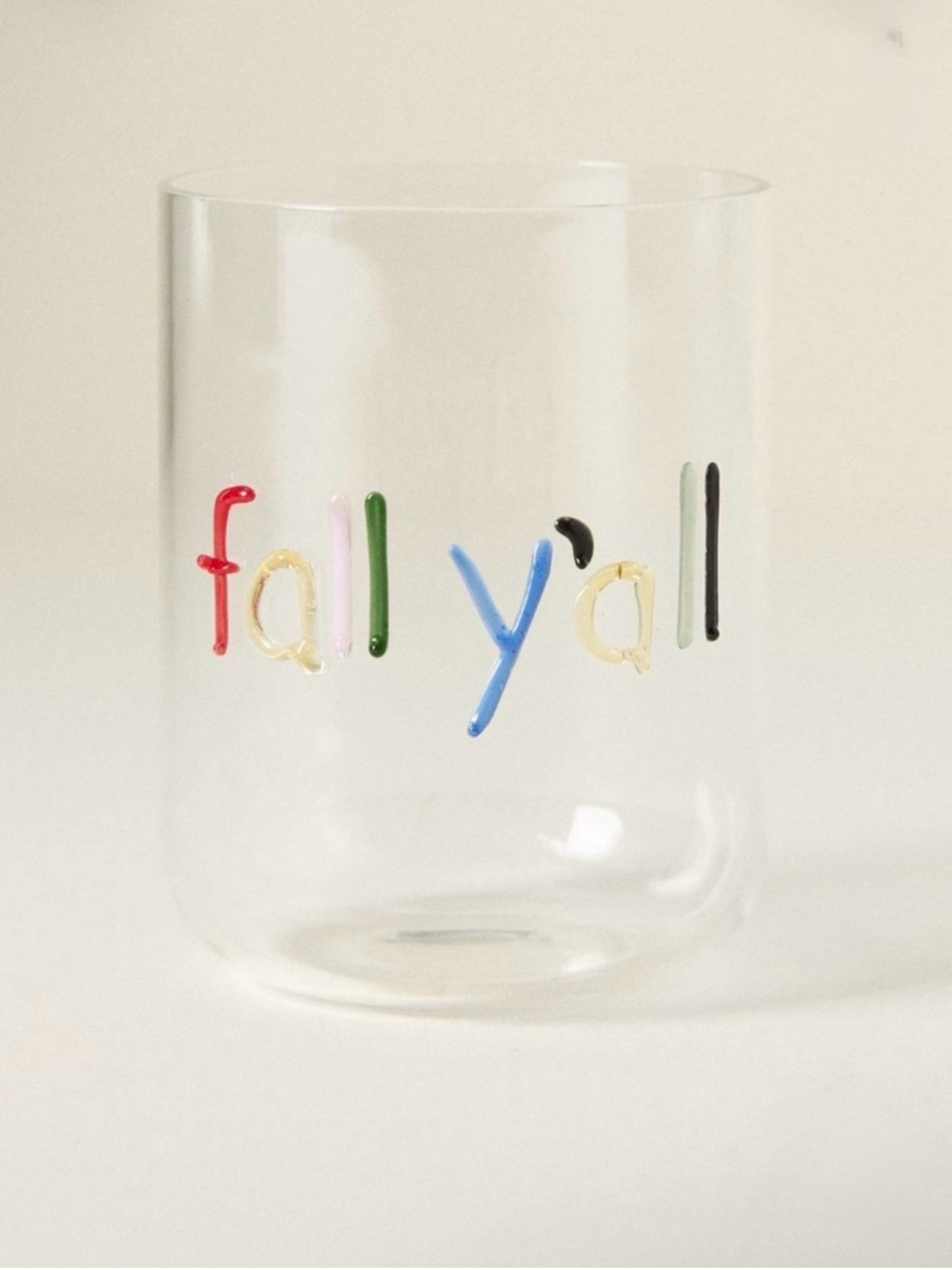 Anthropologie The Love Notes Icon Juice Glass Fall Y’all Tumbler